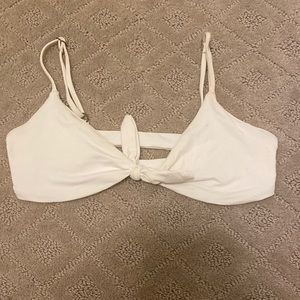 L*Space White Tie flashback Bikini Top
